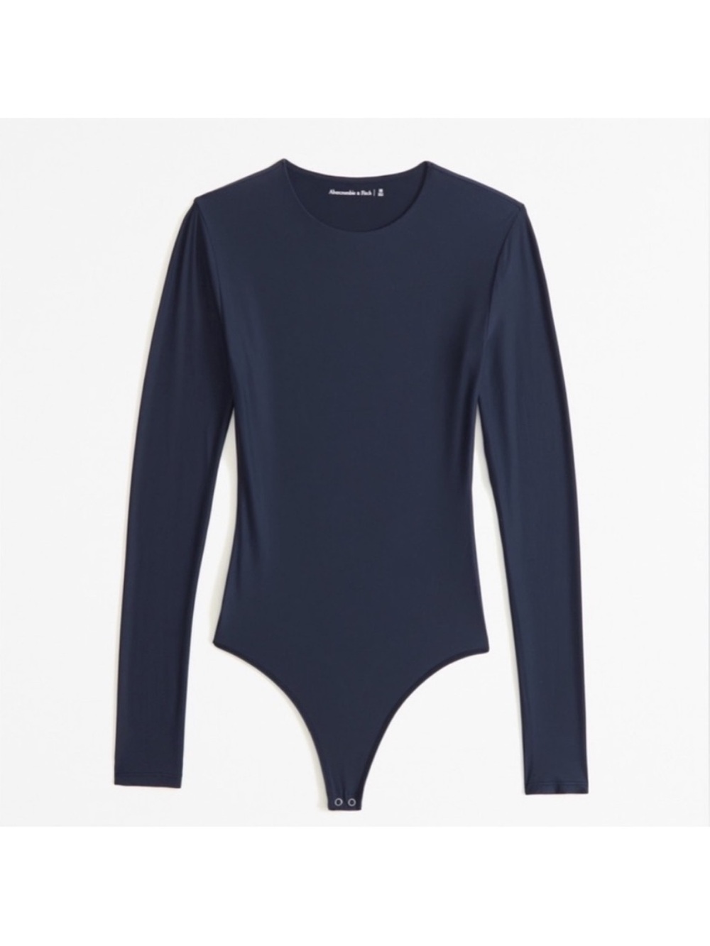 Abercrombie & Fitch Navy Long-Sleeve Bodysuit